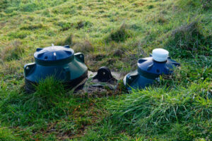 septic tank in a rural area