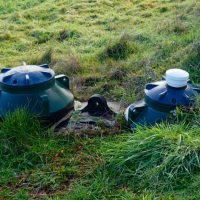 septic tank in a rural area